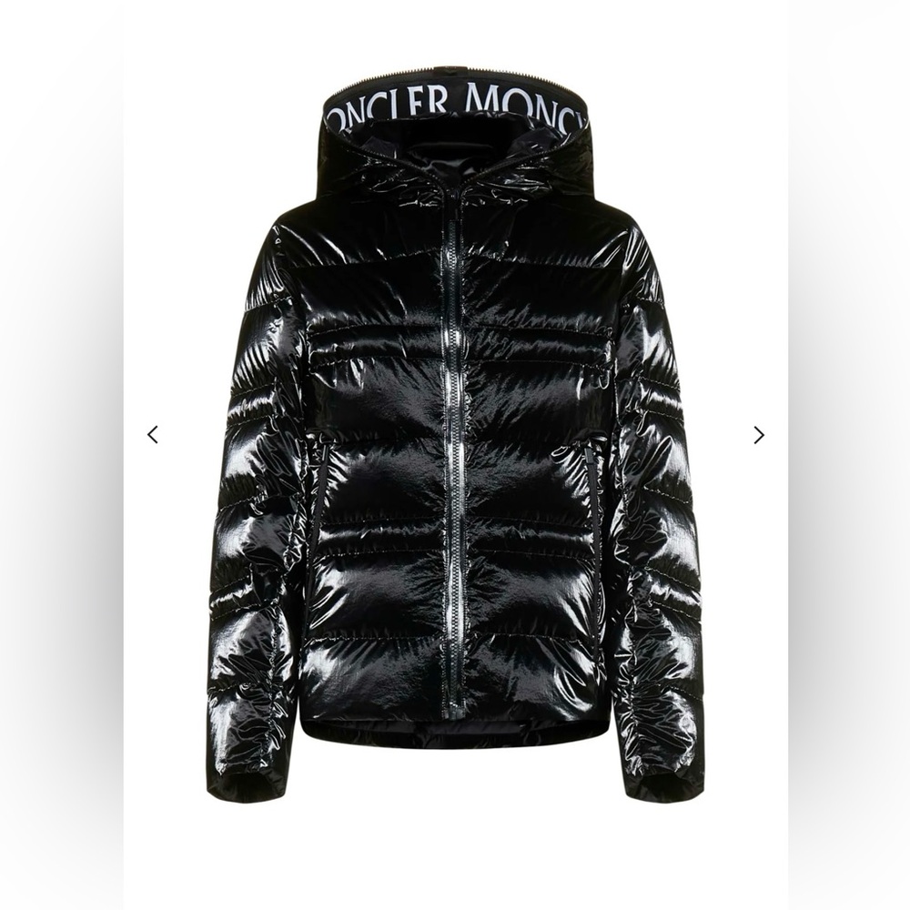 Moncler black Tharon quilted nylon down jacket size 4 - Picture 2 of 14